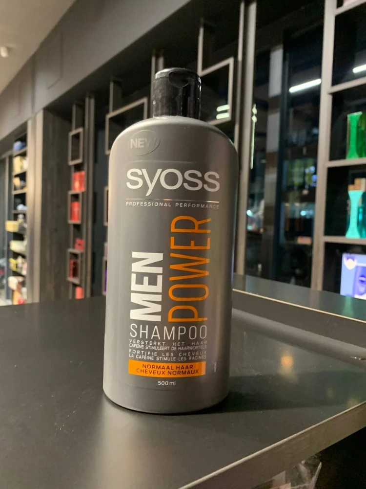 Syoss Men Power Shampoo Normal Hair 500 ml Each with Caffeine Strengthens Hair