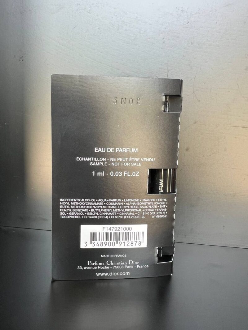 DIOR HOMME INTENSE EDP 1ML (2016) - Image 2