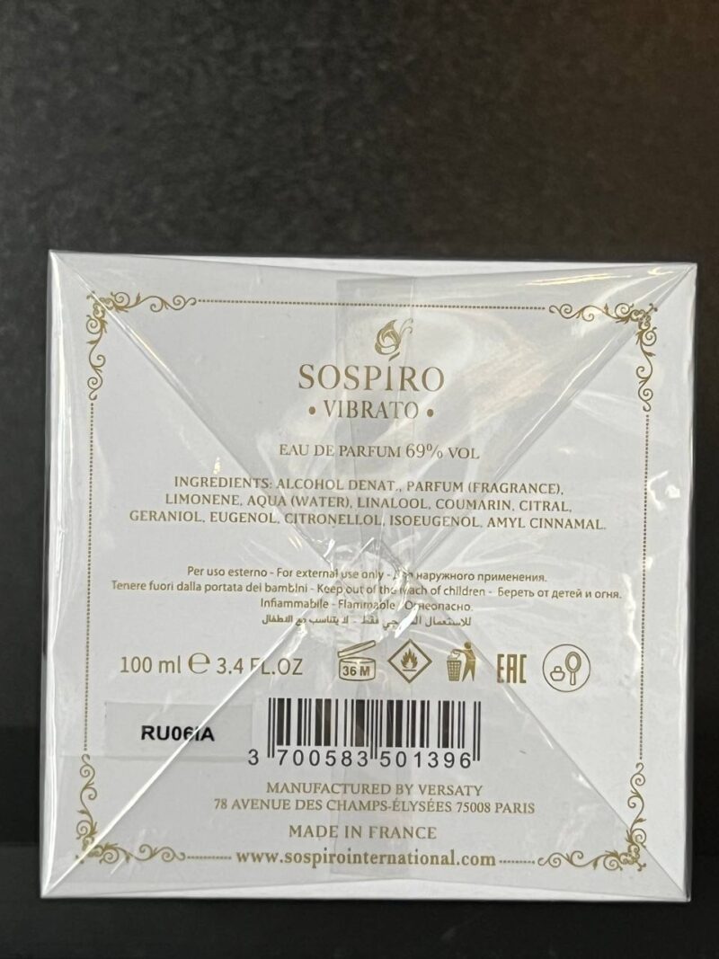 Sospiro Vibrato 100 ml Edp - Image 2